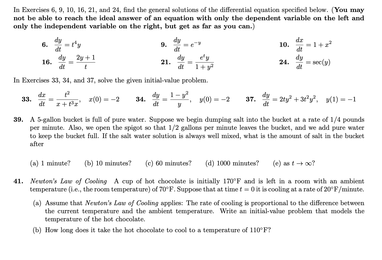 Solved In Exercises 6 9 10 16 21 And 24 Find The Chegg Com