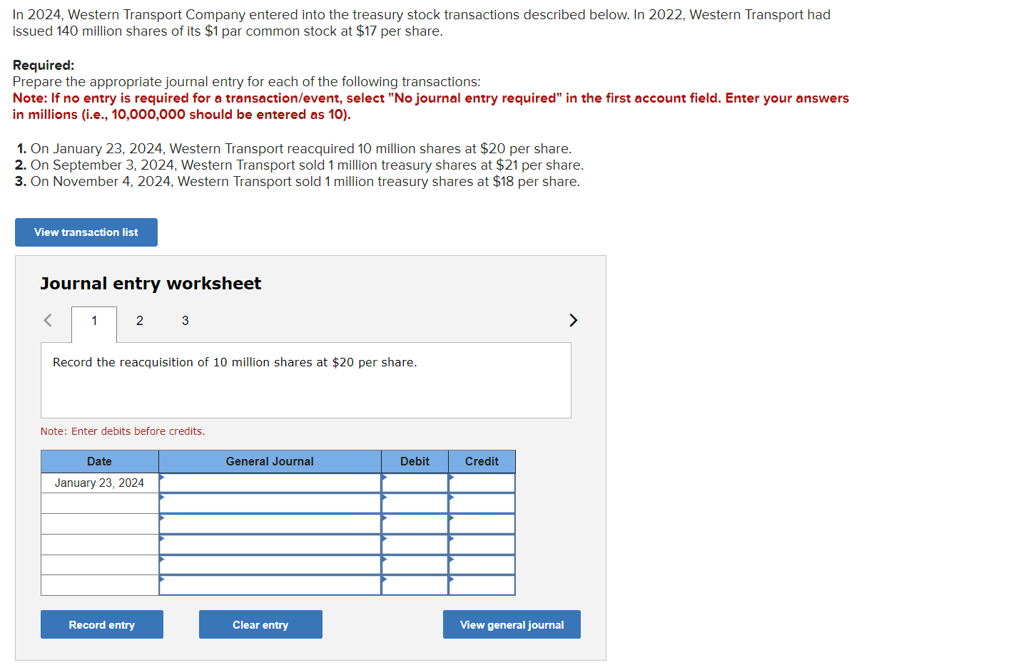 Solved In 2024 Western Transport Company Entered Into The Chegg Com   Php7vPvXW