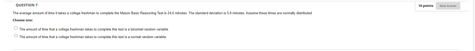 Solved QUESTION 7 10 points Save Answer The average amount | Chegg.com