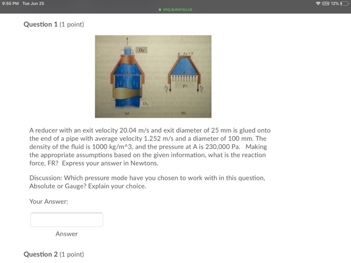Solved Ce 12 I 9 55 Pm Tue Jun 25 Ong Queensu Ca Questi Chegg Com