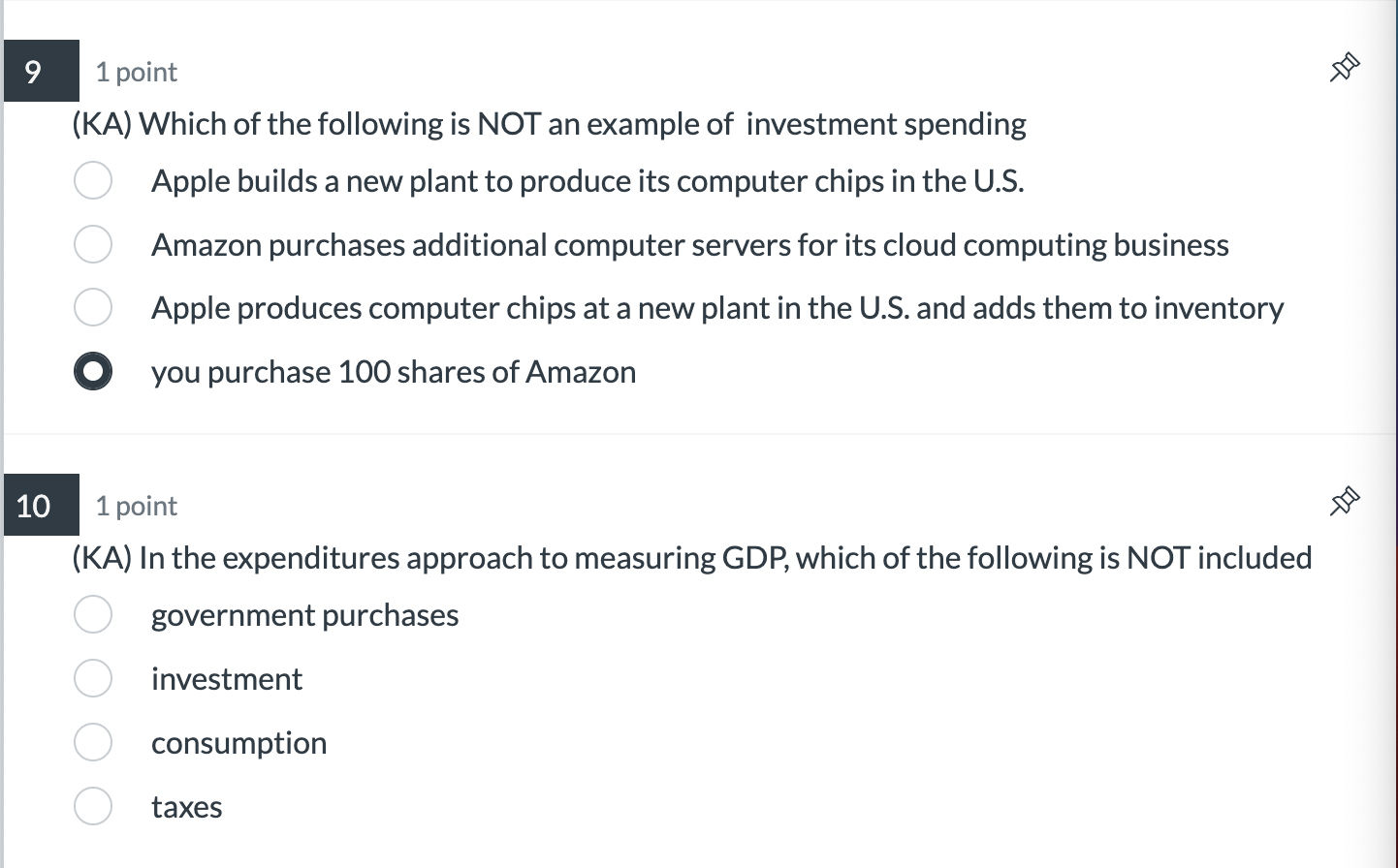 Solved 1 point (KA) Which of the following is NOT an example | Chegg.com