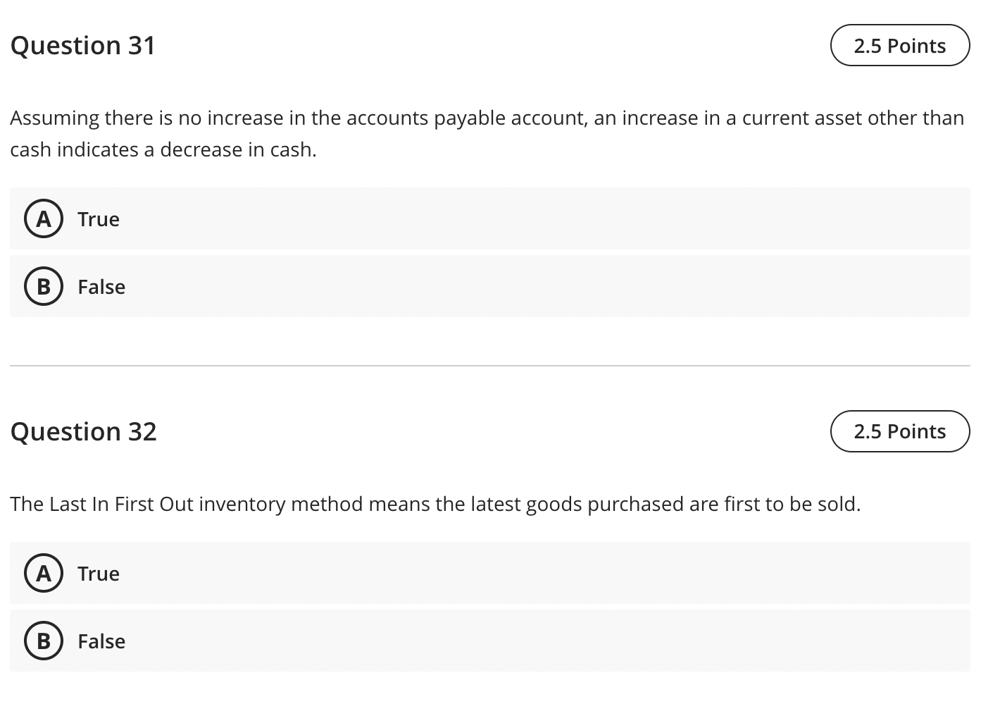 Solved Assuming there is no increase in the accounts payable | Chegg.com