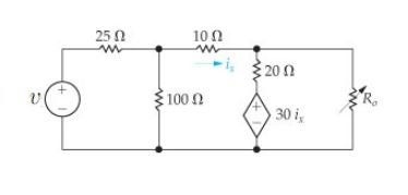 Solved The variable resistor (Ro) in the circuit is adjusted | Chegg.com