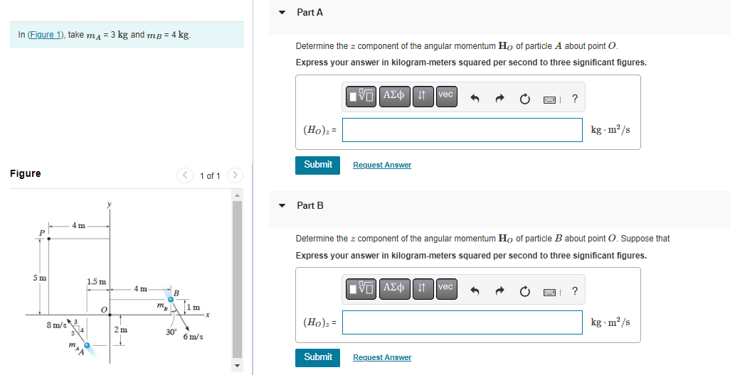 Solved Part A - Determine the z component of the | Chegg.com