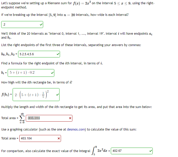 Solved Let's suppose we're setting up a Riemann sum for | Chegg.com