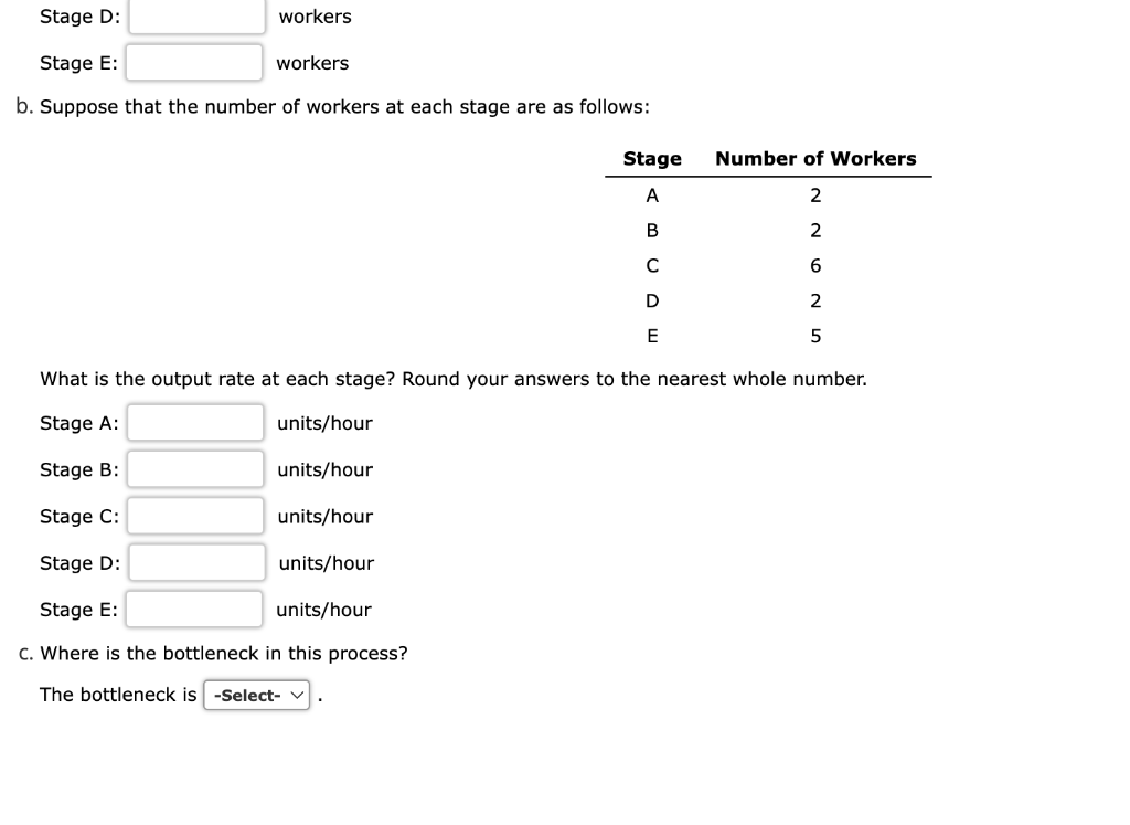 Solved The production process shown below consists of five | Chegg.com