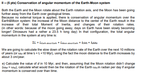Solved 11 - (5 pts) Conservation of angular momentum of the | Chegg.com