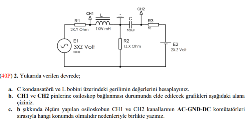 Solved R1= 21.6 Ohm R2 =11.1 Ohm L =111 mH E1=311 Volt | Chegg.com