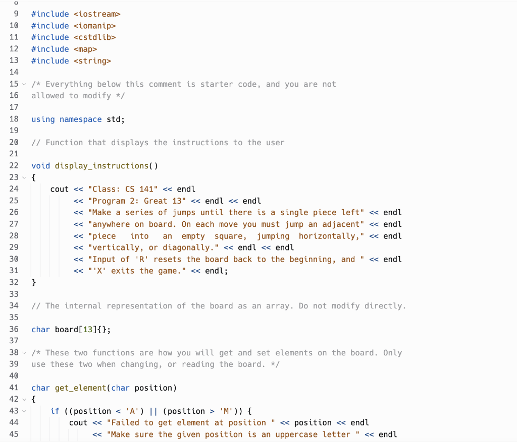 Solved The Great 13 Puzzle 1 Introduction You will be | Chegg.com