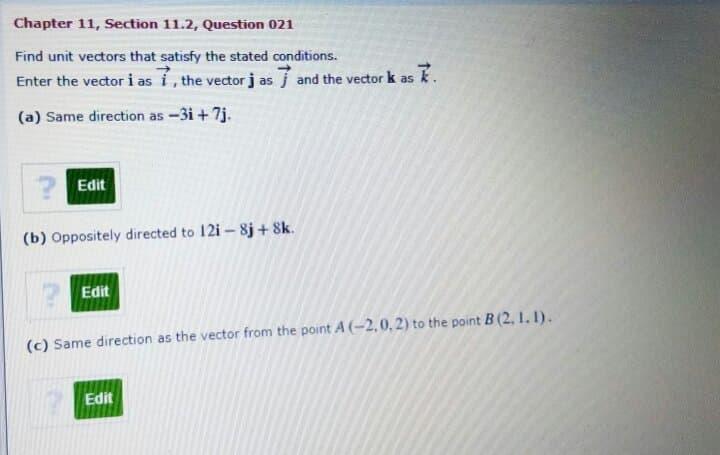 Solved Chapter 11, Section 11.2, Question 021 Find Unit | Chegg.com