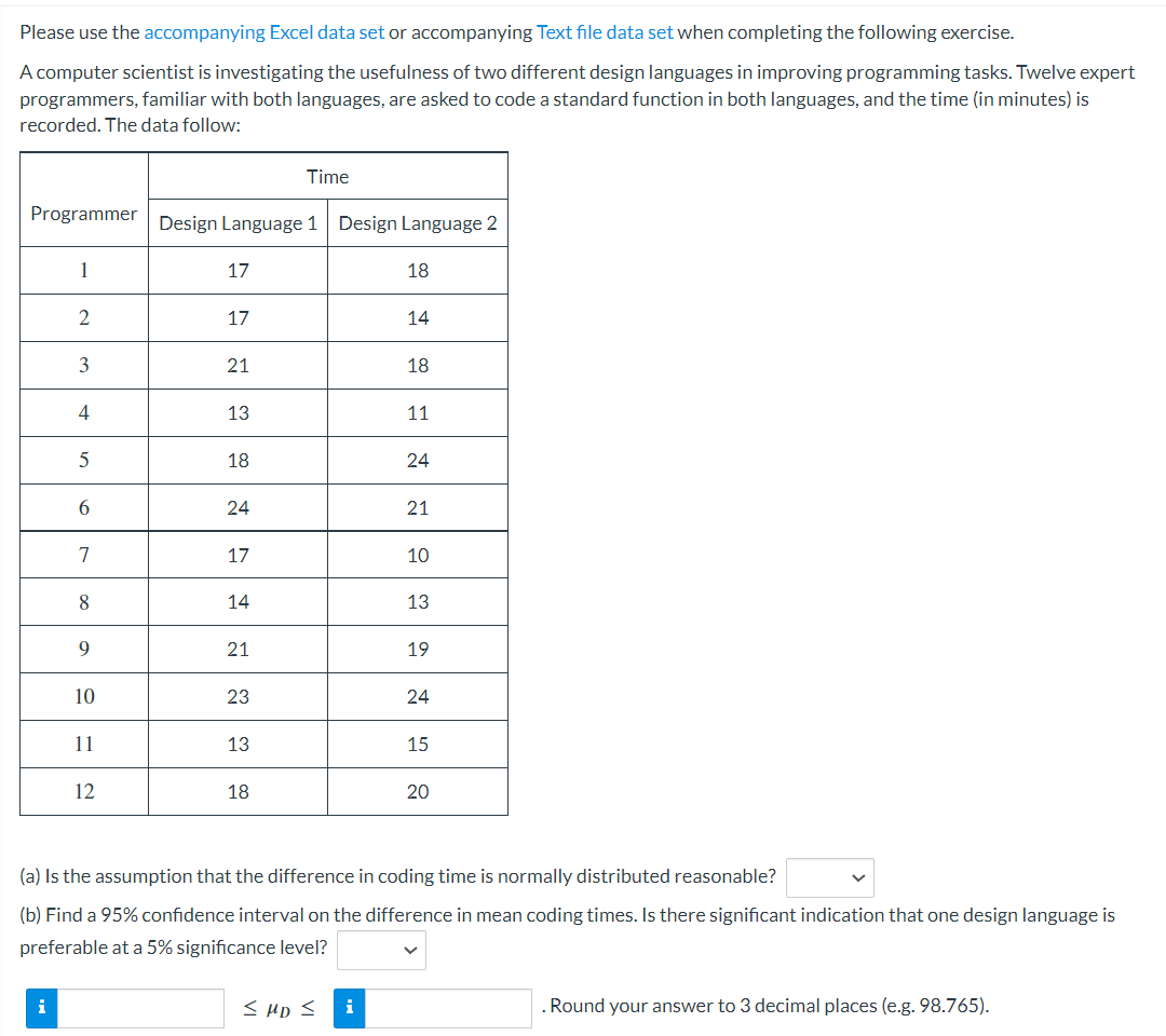 Solved please use the accompanying excel data set or chegg
