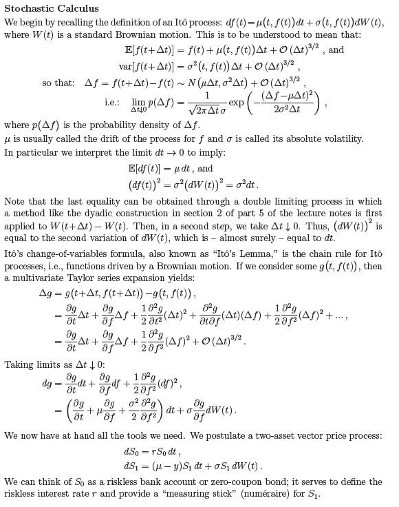 Stochastic Calculus We begin by recalling the | Chegg.com