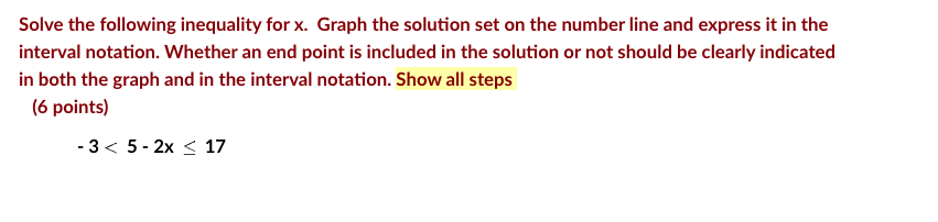 Solved Q-1: Solve the following equation for x. Show | Chegg.com