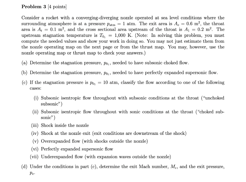 Solved Consider A Rocket With A Converging-diverging Nozzle | Chegg.com