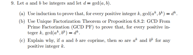 Solved 9. Let A And B Be Integers And Let D= God(a, B). (a) | Chegg.com