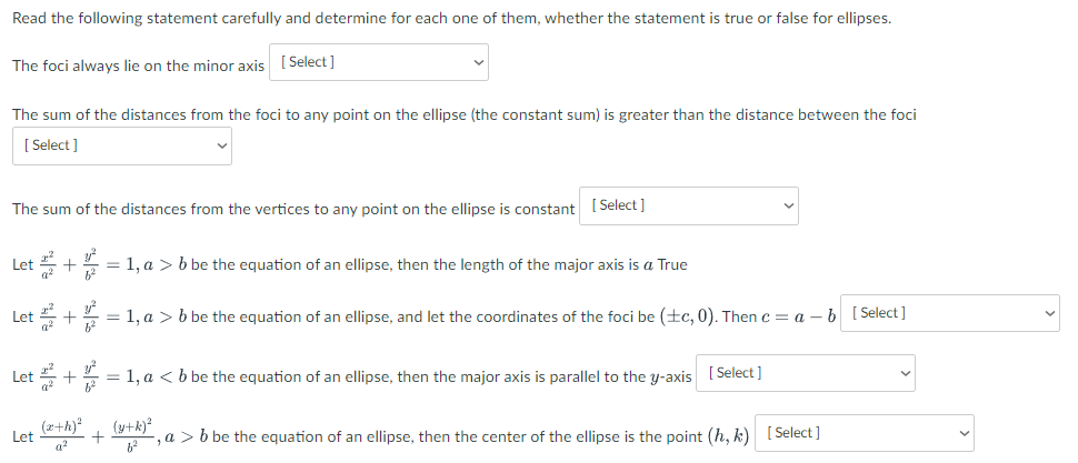 Solved Read the following statement carefully and determine | Chegg.com