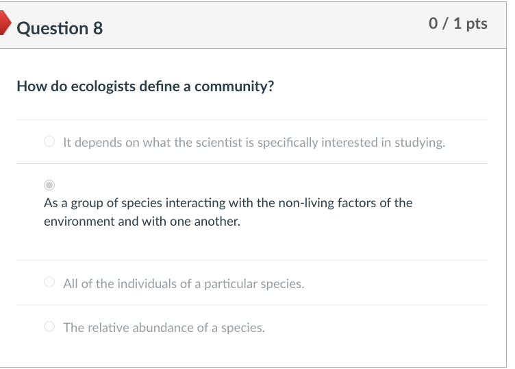 Solved How Do Ecologists Define A Community? It Depends On | Chegg.com