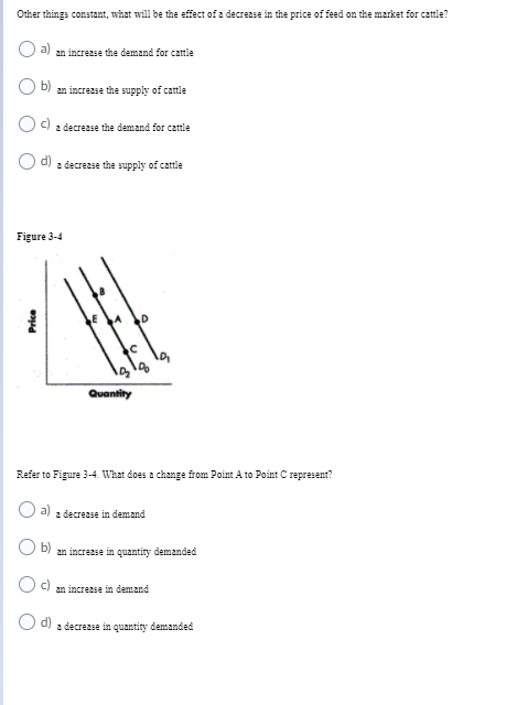 Solved Other things constant, what will be the effect of a | Chegg.com