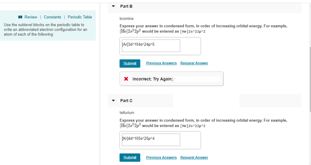 Solved Part bromine Express your answer in condensed form,