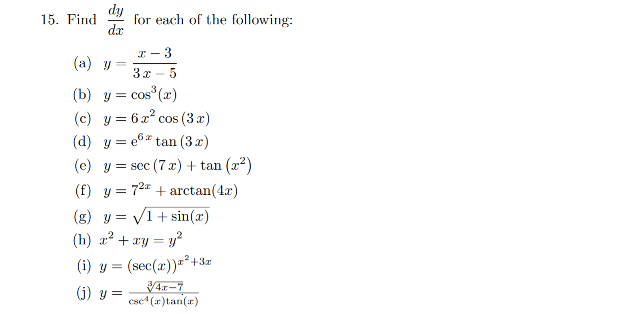 Solved For Each Of The Following X 3 A Y 3 2 5 Chegg Com