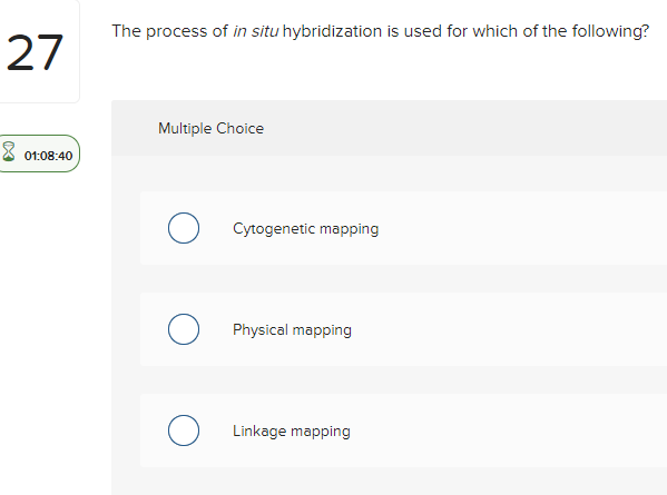 Solved The process of in situ hybridization is used for | Chegg.com