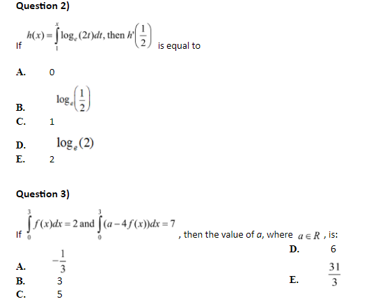 What is the integration of this function [math]I=\displaystyle \int  \dfrac{e^{6 \log x}-e^{5 \log x}}{e^{4 \log x}-e^{3 \log x}} \,d x[/math]?  - ISI/CMI World - Quora