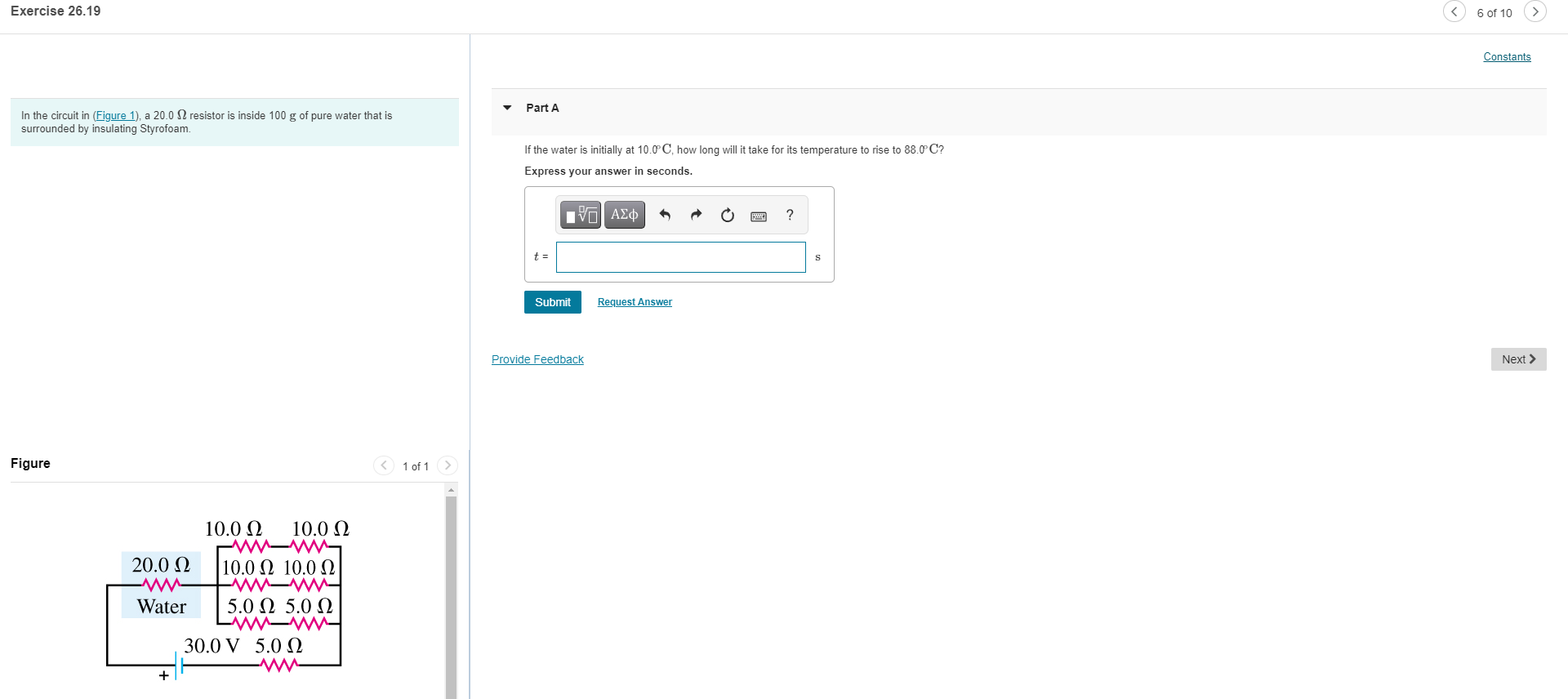 Solved Exercise 26.19 6 of 10 Constants Part A In the | Chegg.com