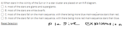 Solved b) When stars In the vicinity of the Sun or in a star | Chegg.com