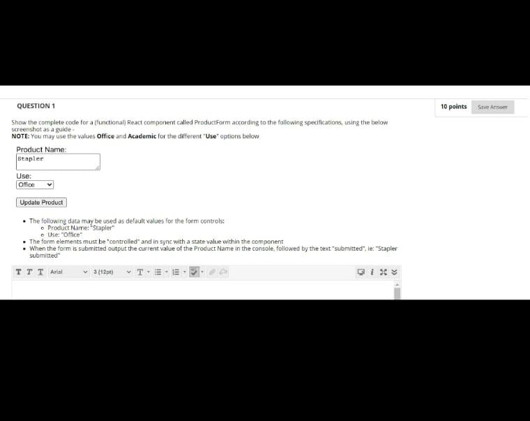Solved Question regarding WEB Programming (REACTJS). | Chegg.com
