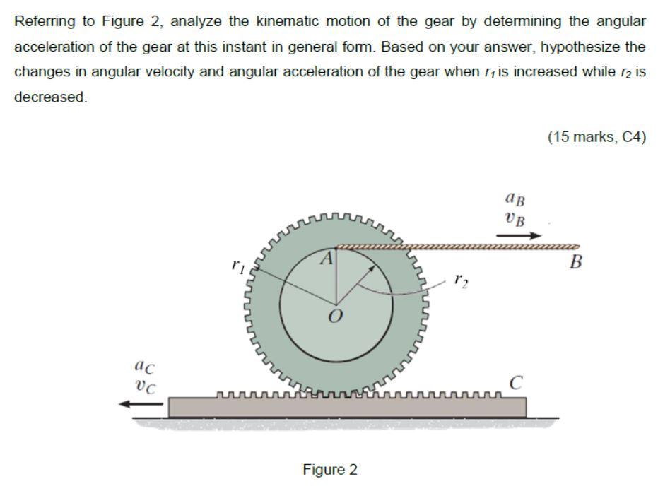 Solved Referring to Figure 2, analyze the kinematic motion | Chegg.com