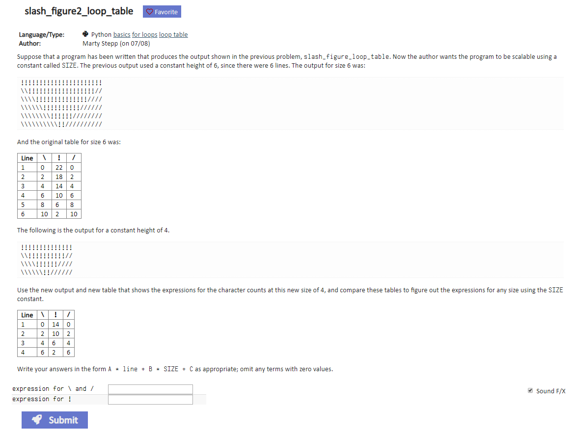 slash_figure2_loop_table Favorite Language/Type: | Chegg.com