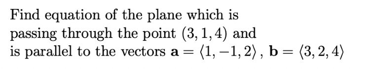 Solved Find equation of the plane which is passing through | Chegg.com