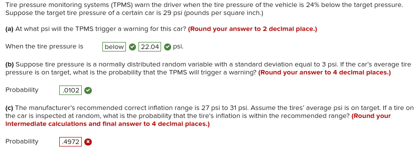 29 psi tire