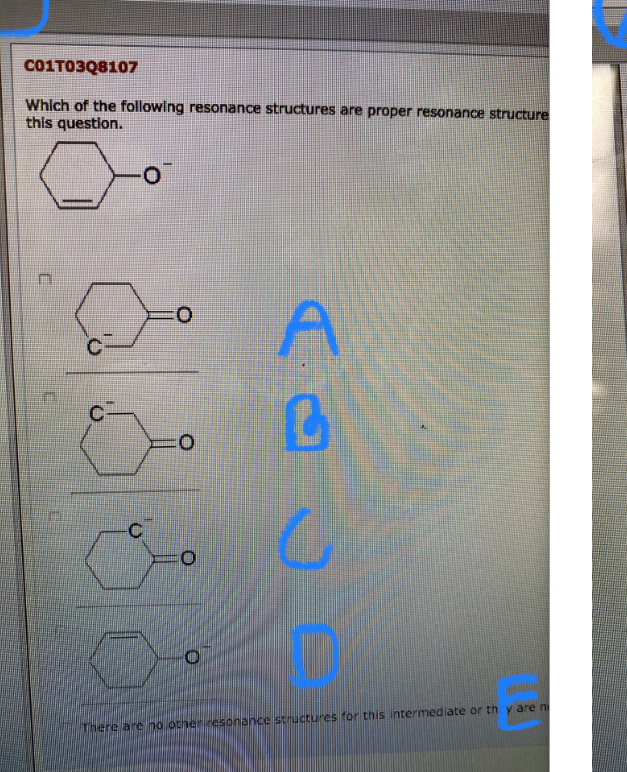 Solved Which Of The Following Resonance Structures Are | Chegg.com