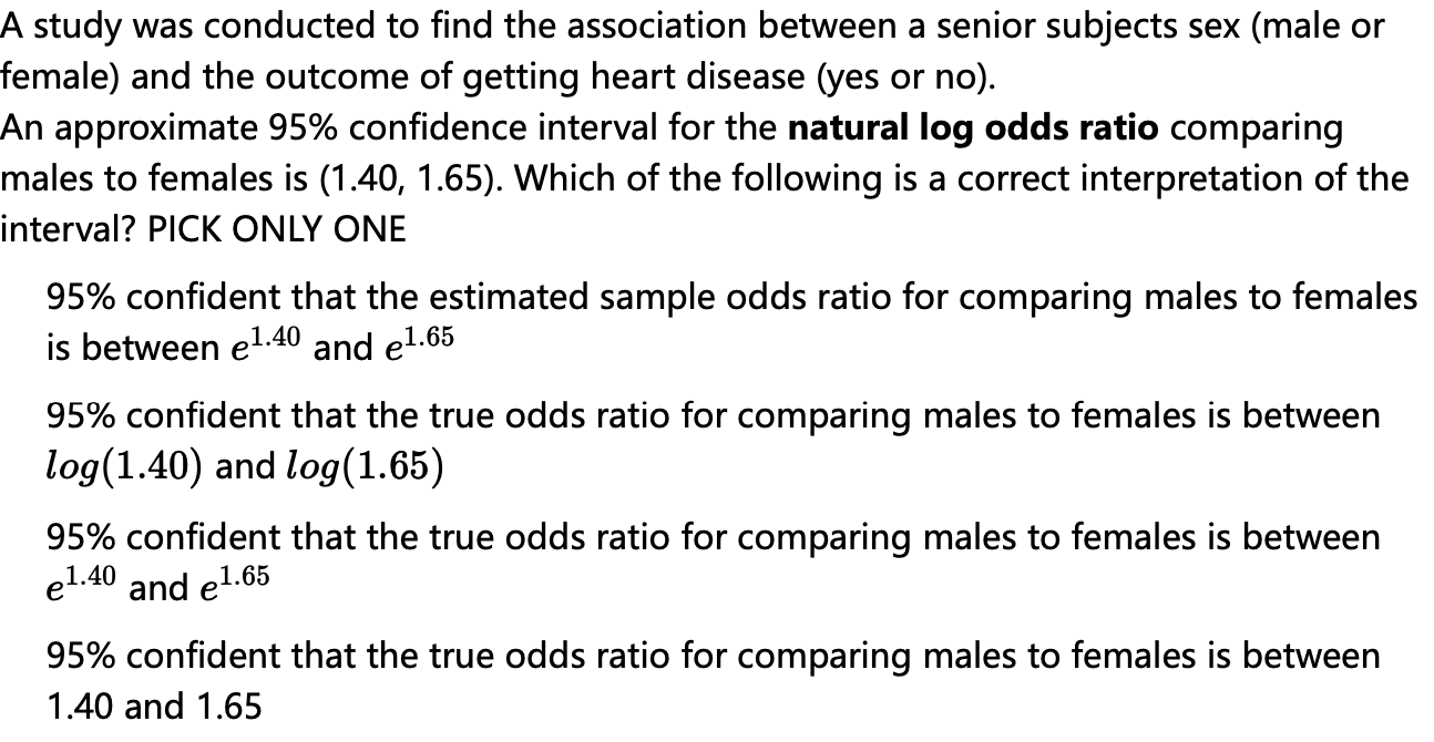 Solved study was conducted to find the association between a | Chegg.com