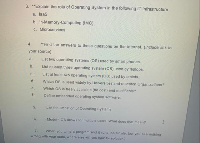 Solved 1. **By giving a simple analogy/example, explain the | Chegg.com