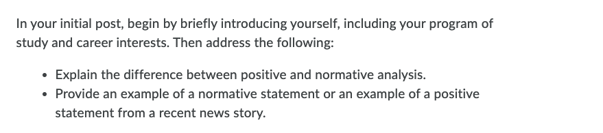 Solved In your initial post, begin by briefly introducing | Chegg.com