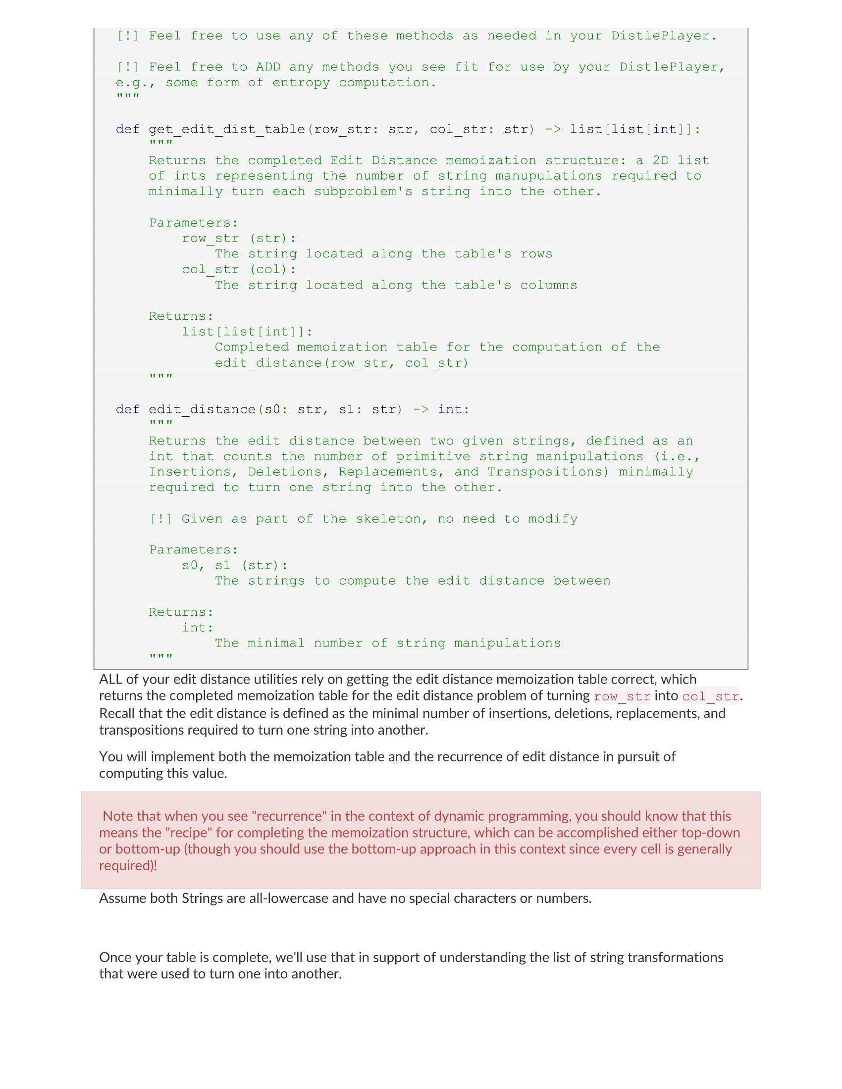 distle_game.py from edit_dist_utils import ∗ from | Chegg.com