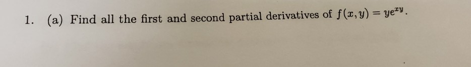 Find all first and second partial derivatives of the | Chegg.com