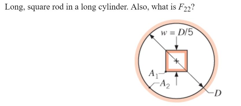 Solved Determine F12 and F21 for the following | Chegg.com