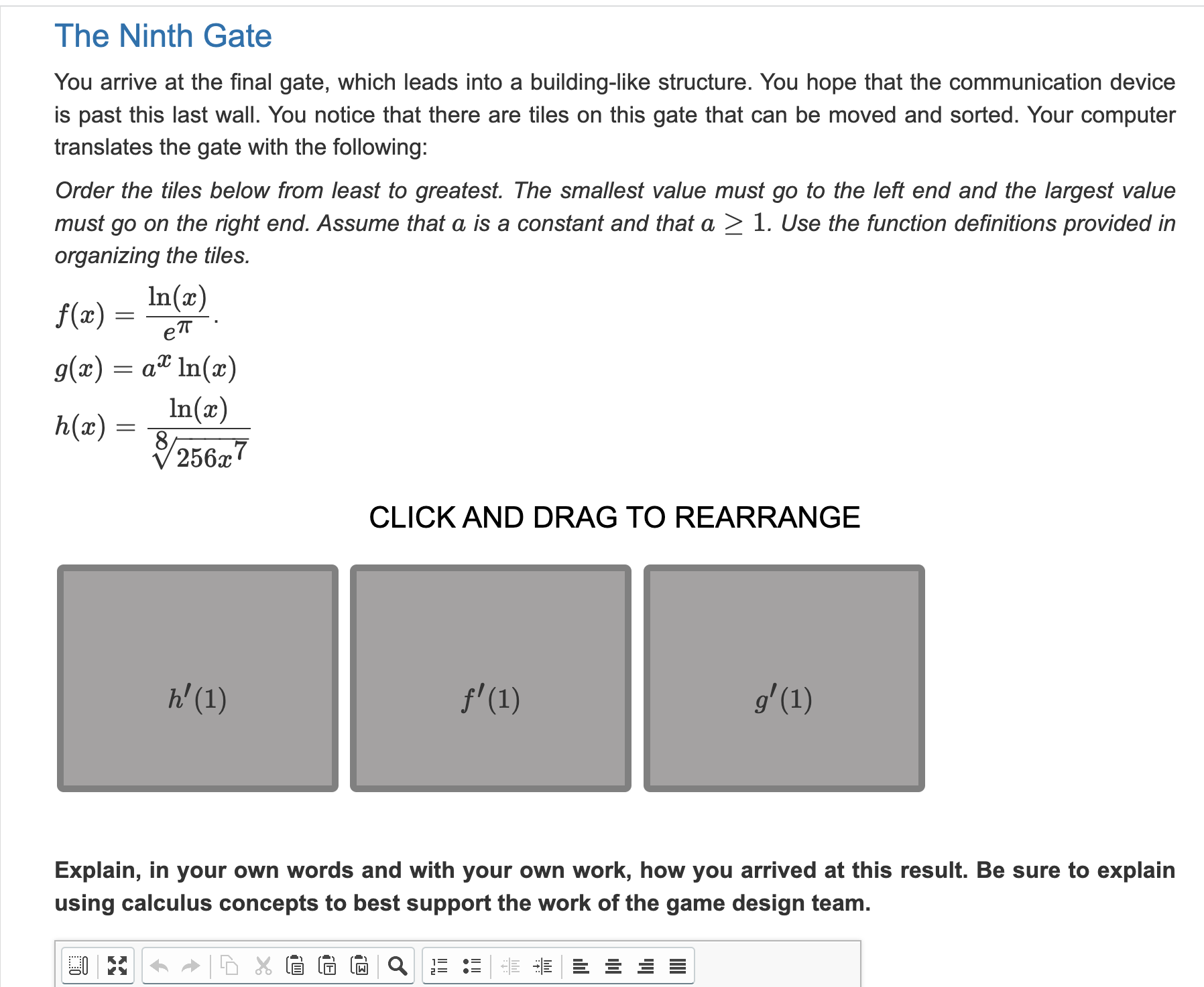 Solved You arrive at the final gate, which leads into a | Chegg.com