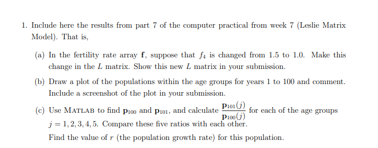 Please show your work on each question. If the answer | Chegg.com
