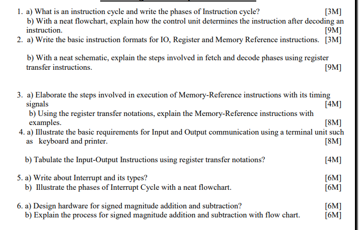 Solved a) ﻿What is an instruction cycle and write the phases | Chegg.com
