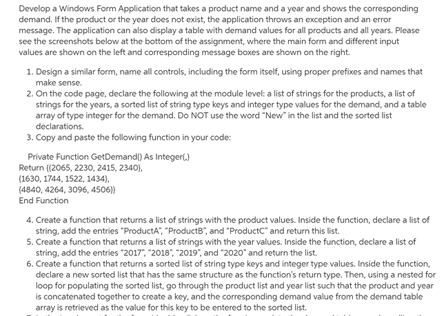 Develop a Windows Form Application that takes a | Chegg.com