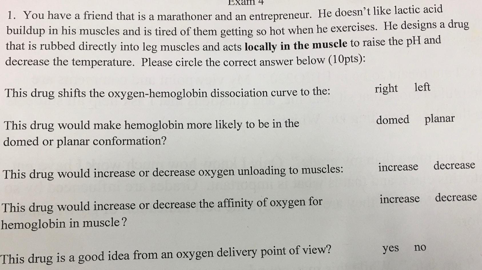 Solved ΕΣ a 1. You have a friend that is a marathoner and an | Chegg.com