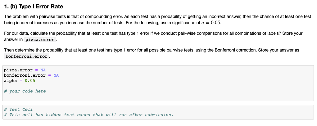 Problem 1: Post-Hoc Tests Recently, your local | Chegg.com