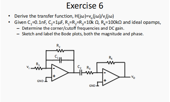 Solved Exercise 1 An RC filter drives a load Z. Given C = 1 | Chegg.com