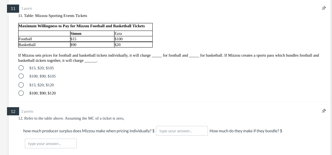 Solved 11 1 point 11. Table Mizzou Sporting Events Tickets