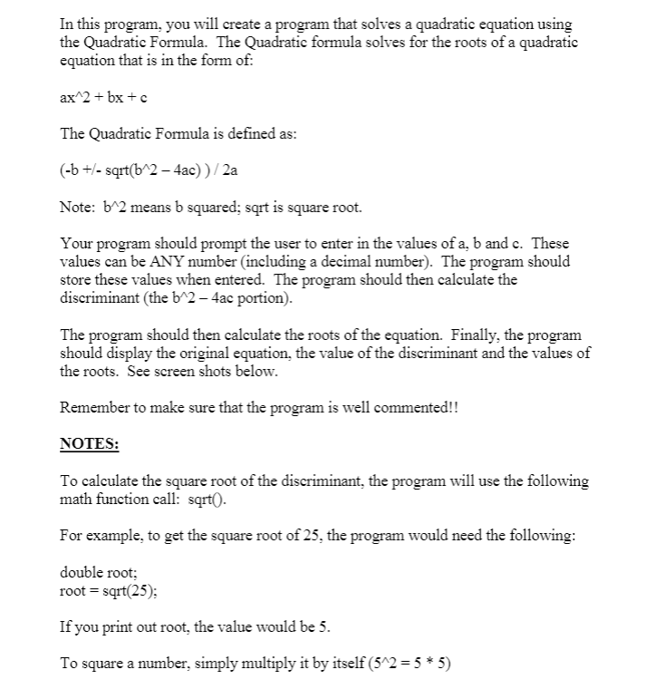 Solved In this program, you will create a program that | Chegg.com