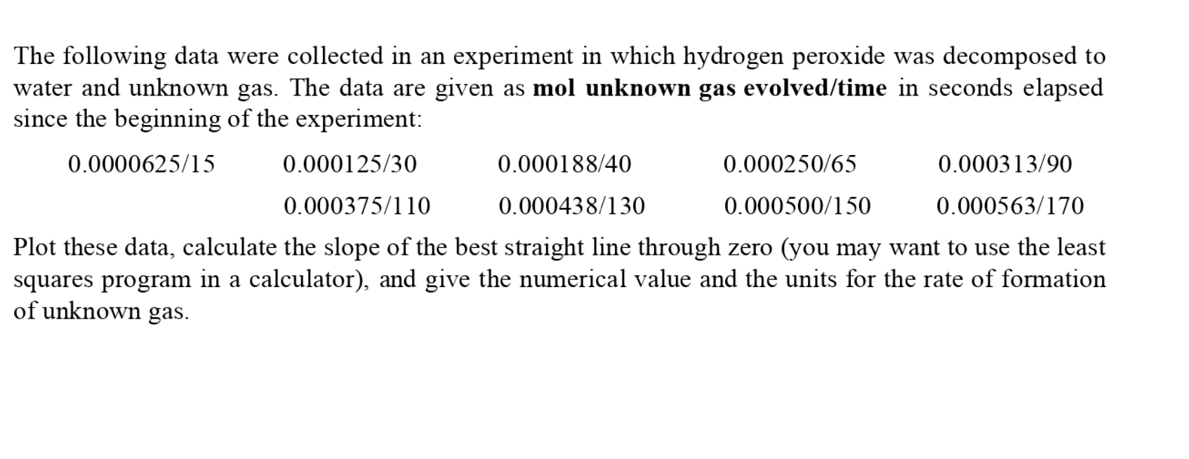 Solved The following data were collected in an experiment in | Chegg.com